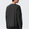 Tolles, kastenförmiges Langarmshirt mit Print – Dunkelgrau – Air Flame Tolles, kastenförmiges Langarmshirt mit Print – Dunkelgrau – Air Flame