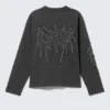 Tolles, kastenförmiges Langarmshirt mit Print – Dunkelgrau – Tristar Tolles, kastenförmiges Langarmshirt mit Print – Dunkelgrau – Tristar
