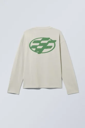 Tolles, kastenförmiges Langarmshirt mit Print – Erazer Dusty Mole