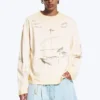 Tolles, kastenförmiges Langarmshirt mit Print – Light Dusty Mole – Sketch Tolles, kastenförmiges Langarmshirt mit Print – Light Dusty Mole – Sketch