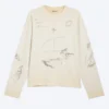 Tolles, kastenförmiges Langarmshirt mit Print – Light Dusty Mole – Sketch Tolles, kastenförmiges Langarmshirt mit Print – Light Dusty Mole – Sketch