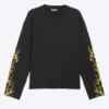 Tolles, kastenförmiges Langarmshirt mit Print – Schwarz – Riftborn Tolles, kastenförmiges Langarmshirt mit Print – Schwarz – Riftborn