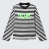 Tolles, kastenförmiges Langarmshirt mit Print – Schwarz-Weiß-Streifen – Dreams Tolles, kastenförmiges Langarmshirt mit Print – Schwarz-Weiß-Streifen – Dreams