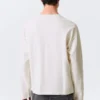 Tolles, kastenförmiges Langarmshirt mit Print und langen Ärmeln – Weiß – Skeleton Angel Tolles, kastenförmiges Langarmshirt mit Print und langen Ärmeln – Weiß – Skeleton Angel