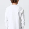 Tolles, kastenförmiges Langarmshirt mit Print – Weiß – Angry Panthers Tolles, kastenförmiges Langarmshirt mit Print – Weiß – Angry Panthers