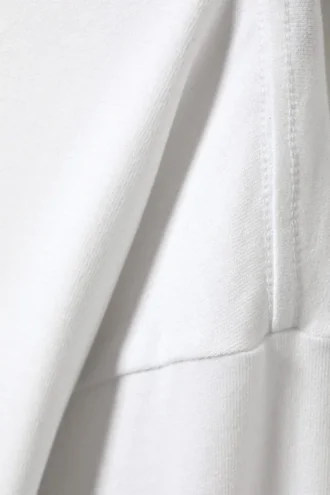 Tolles, kastenförmiges Langarmshirt mit Print – Weiß – Stardust