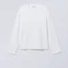 Tolles, kastenförmiges Langarmshirt – Weiß Tolles, kastenförmiges Langarmshirt – Weiß