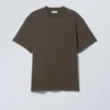 Tolles T-Shirt aus schwerem Stoff – Dunkelbraun Tolles T-Shirt aus schwerem Stoff – Dunkelbraun