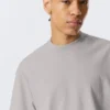 Tolles T-Shirt aus schwerem Stoff – Hellstaubgrau Tolles T-Shirt aus schwerem Stoff – Hellstaubgrau