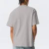 Tolles T-Shirt aus schwerem Stoff – Hellstaubgrau Tolles T-Shirt aus schwerem Stoff – Hellstaubgrau