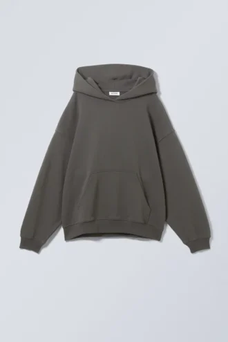Tony Oversized-Kapuzenpullover – Dunkelgrau