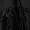 Top mit Rüschen und Trägern – Schwarz Top mit Rüschen und Trägern – Schwarz
