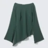Transparente, asymmetrische Langarmbluse – Petrol Transparente, asymmetrische Langarmbluse – Petrol
