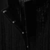 Transparente Strickjacke aus Leinenmischung – Schwarz Transparente Strickjacke aus Leinenmischung – Schwarz