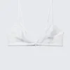 Transparenter Spitzen-Triangel-BH – Weiß Transparenter Spitzen-Triangel-BH – Weiß