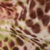 Transparentes, asymmetrisches Oberteil mit Kordelzug – braune und grüne Blumenpunkte Transparentes, asymmetrisches Oberteil mit Kordelzug – braune und grüne Blumenpunkte