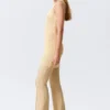 Transparentes, gestricktes Minikleid mit Pailletten – Goldbeige Transparentes, gestricktes Minikleid mit Pailletten – Goldbeige