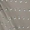 Transparentes Langarm-Top mit Strasssteinen – Staubgrau Transparentes Langarm-Top mit Strasssteinen – Staubgrau