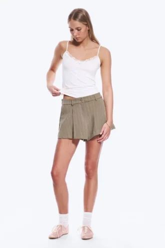 Trägerhemd mit Schnürung – Off-White Trägerhemd mit Schnürung – Off-White