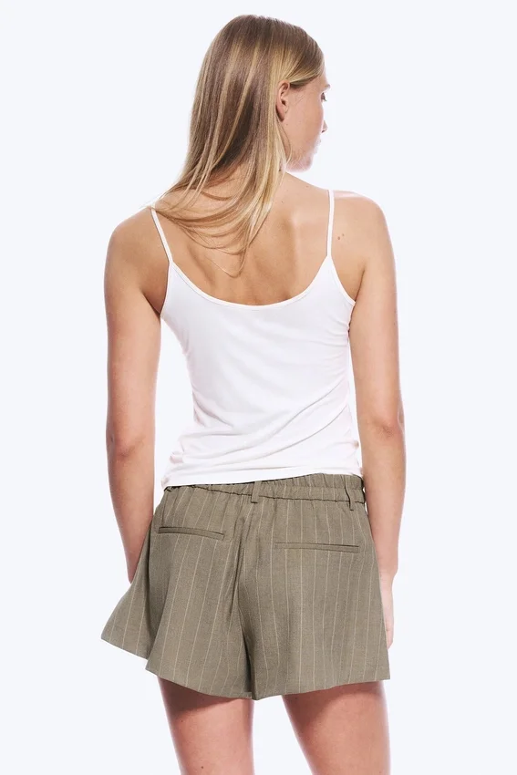 Trägerhemd mit Schnürung – Off-White Trägerhemd mit Schnürung – Off-White