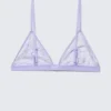 Triangel-BH aus gewellter Spitze – Helllila Triangel-BH aus gewellter Spitze – Helllila