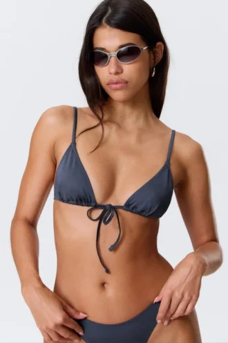 Triangel-Bikini-Oberteil – Dunkelblau