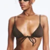 Triangel-Bikini-Oberteil – Dunkelbraun Triangel-Bikini-Oberteil – Dunkelbraun