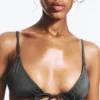 Triangel-Bikini-Oberteil – Dunkelgrau Triangel-Bikini-Oberteil – Dunkelgrau
