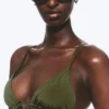 Triangel-Bikini-Oberteil – Dunkelgrün – Schimmer Triangel-Bikini-Oberteil – Dunkelgrün – Schimmer