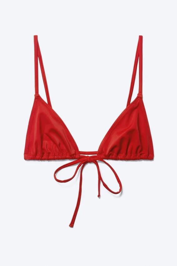 Triangel-Bikini-Oberteil – Leuchtend rot Triangel-Bikini-Oberteil – Leuchtend rot