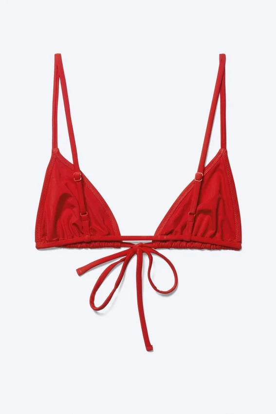 Triangel-Bikini-Oberteil – Leuchtend rot Triangel-Bikini-Oberteil – Leuchtend rot