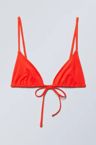 Triangel-Bikini-Oberteil – Leuchtendes Orange