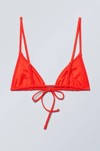 Triangel-Bikini-Oberteil – Leuchtendes Orange