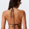 Triangel-Bikini-Oberteil mit Trägern – Schwarz Triangel-Bikini-Oberteil mit Trägern – Schwarz