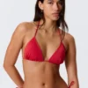 Triangel-Bikini-Oberteil zum Binden – Leuchtend Rot Triangel-Bikini-Oberteil zum Binden – Leuchtend Rot