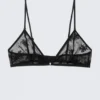 Triangel-Spitzen-BH – Schwarz Triangel-Spitzen-BH – Schwarz