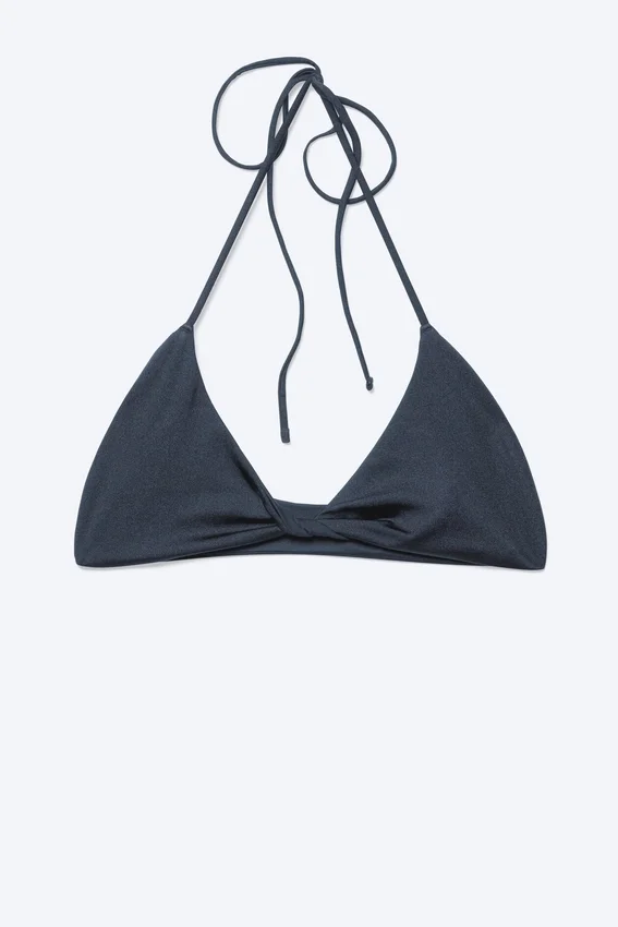 Turn Halter-Bikini-Oberteil – Dunkelblau Turn Halter-Bikini-Oberteil – Dunkelblau