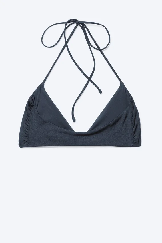 Turn Halter-Bikini-Oberteil – Dunkelblau Turn Halter-Bikini-Oberteil – Dunkelblau