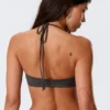 Turn Halter-Bikini-Oberteil – Dunkelgrau Turn Halter-Bikini-Oberteil – Dunkelgrau