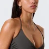 Turn Halter-Bikini-Oberteil – Dunkelgrau Turn Halter-Bikini-Oberteil – Dunkelgrau