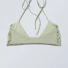 Turn Halter-Bikini-Oberteil – Hellstaubiges Khaki Turn Halter-Bikini-Oberteil – Hellstaubiges Khaki