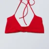 Turn Halter-Bikini-Oberteil – Leuchtend Rot Turn Halter-Bikini-Oberteil – Leuchtend Rot