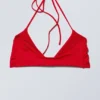 Turn Halter-Bikini-Oberteil – Leuchtend Rot Turn Halter-Bikini-Oberteil – Leuchtend Rot