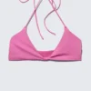 Turn Halter-Bikini-Oberteil – Rosa Turn Halter-Bikini-Oberteil – Rosa