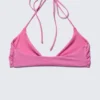 Turn Halter-Bikini-Oberteil – Rosa Turn Halter-Bikini-Oberteil – Rosa