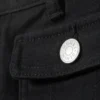 Twill-Hose mit Bootcut und niedriger Taille – Schwarz Twill-Hose mit Bootcut und niedriger Taille – Schwarz