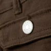 Twill-Hose mit niedriger Taille und Bootcut – Dunkelbraun Twill-Hose mit niedriger Taille und Bootcut – Dunkelbraun