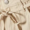 Twill-Hose mit niedriger Taille und lockerer Passform – Hellbeige Twill-Hose mit niedriger Taille und lockerer Passform – Hellbeige