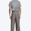 Uno Loose Anzughose – Dunkelbeige Melange Uno Loose Anzughose – Dunkelbeige Melange