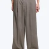 Uno Loose Anzughose – Dunkelbeige Melange Uno Loose Anzughose – Dunkelbeige Melange
